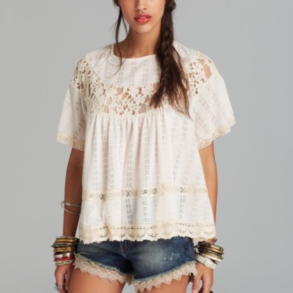 Free People Tops - Free people papyrus dandelion babydoll swing top